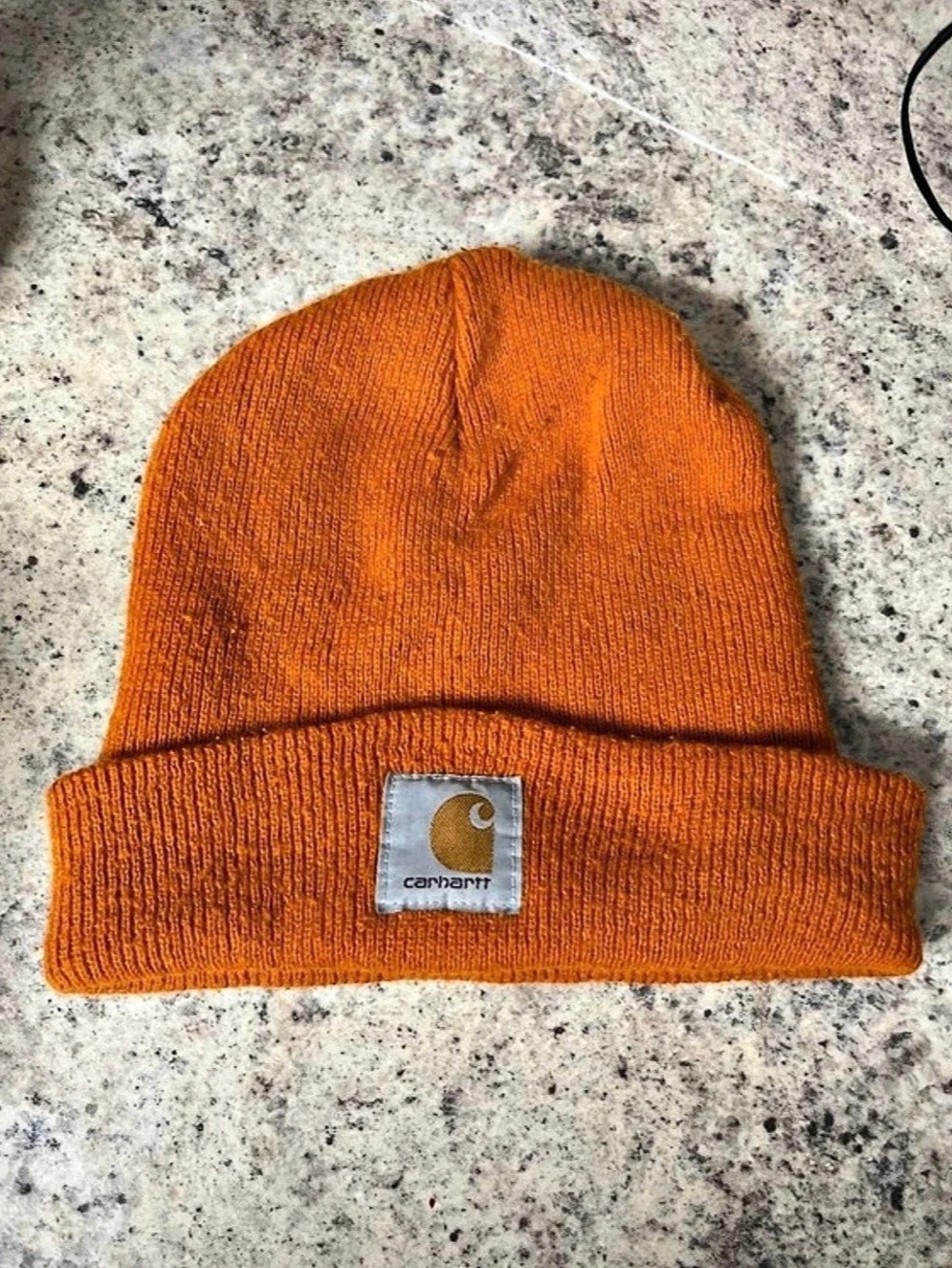 Carhartt Acrylic Watch Hat Knit Cuffed Beanie Orange